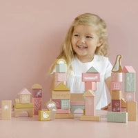 Costruzioni in Legno Blocchi Rosa Pink - Building Blocks Pink