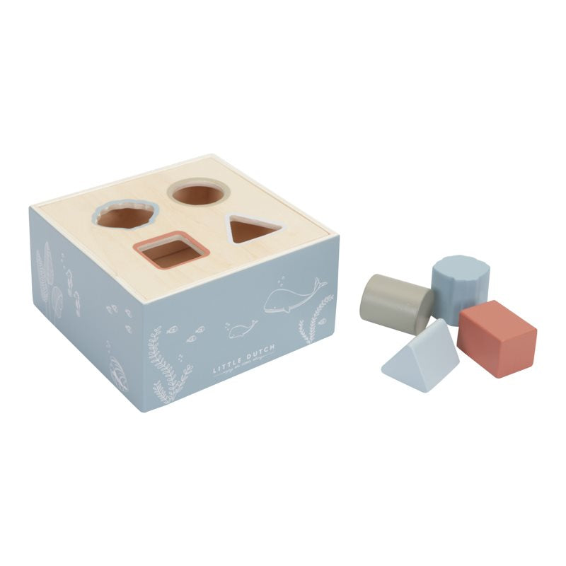 Cubo con Forme ad Incastro i Legno Oceano - Shape Sorter Wild Ocean