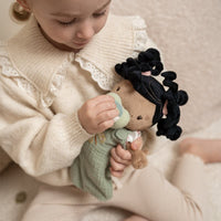 Bambola Neonata Evi in Stoffa Fiori e Farfalle con Accessori - Baby Doll Evi Flowers & Butterflies