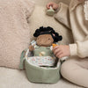 Bambola Neonata Evi in Stoffa Fiori e Farfalle con Accessori - Baby Doll Evi Flowers & Butterflies