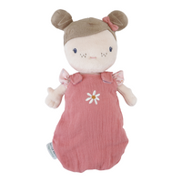 Bambola Neonata Rosa in Stoffa Fiori Rosa con Accessori - Baby Doll Rosa Little Pink Flowers