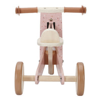 Triciclo in Legno Rosa Primi Passi - Wooden Tricycle Pink