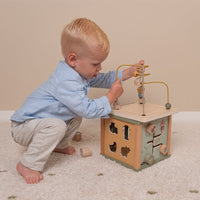 Cubo Multi Attività Little Farm Cubo in Legno - Activity Cube Little Farm