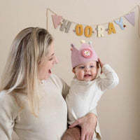 Corona di Compleanno Rosa con Numeri - Birthday Crown with Numbers Pink