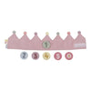 Corona di Compleanno Rosa con Numeri - Birthday Crown with Numbers Pink