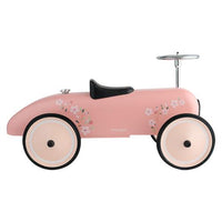 Auto Rosa Cavalcabile in Metallo Retro Ride On Pink