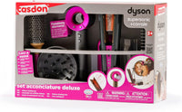 Dyson Set Supersonic più Corrale, Asciugacapelli Supersonic e Piastra Capelli Giocattolo, Include Spazzola, Diffusore, Concentratore e Pettine