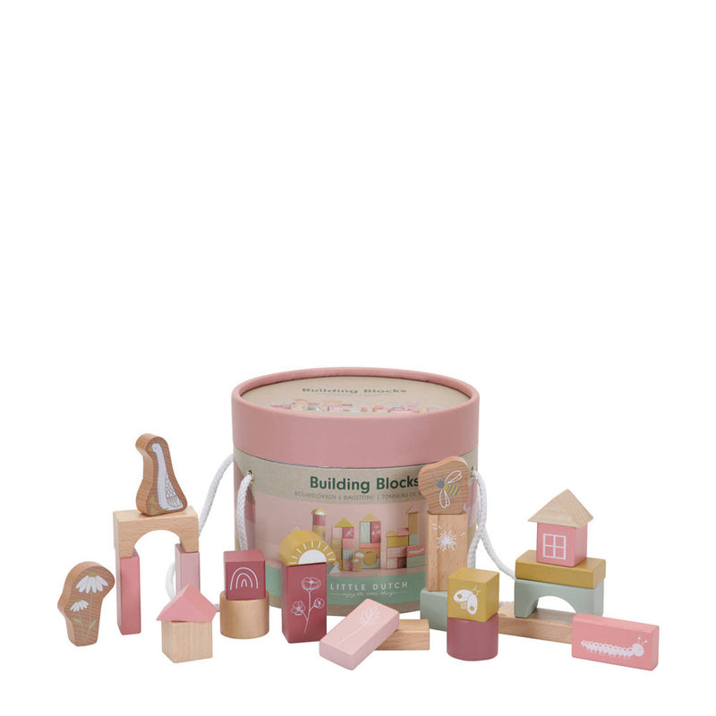 Costruzioni in Legno Blocchi Rosa Pink - Building Blocks Pink